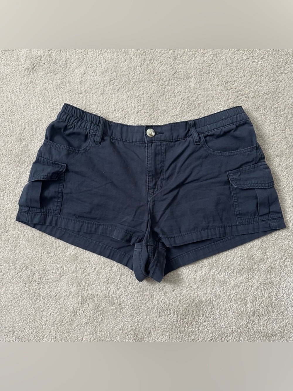 Navy Low Rise Cargo Short